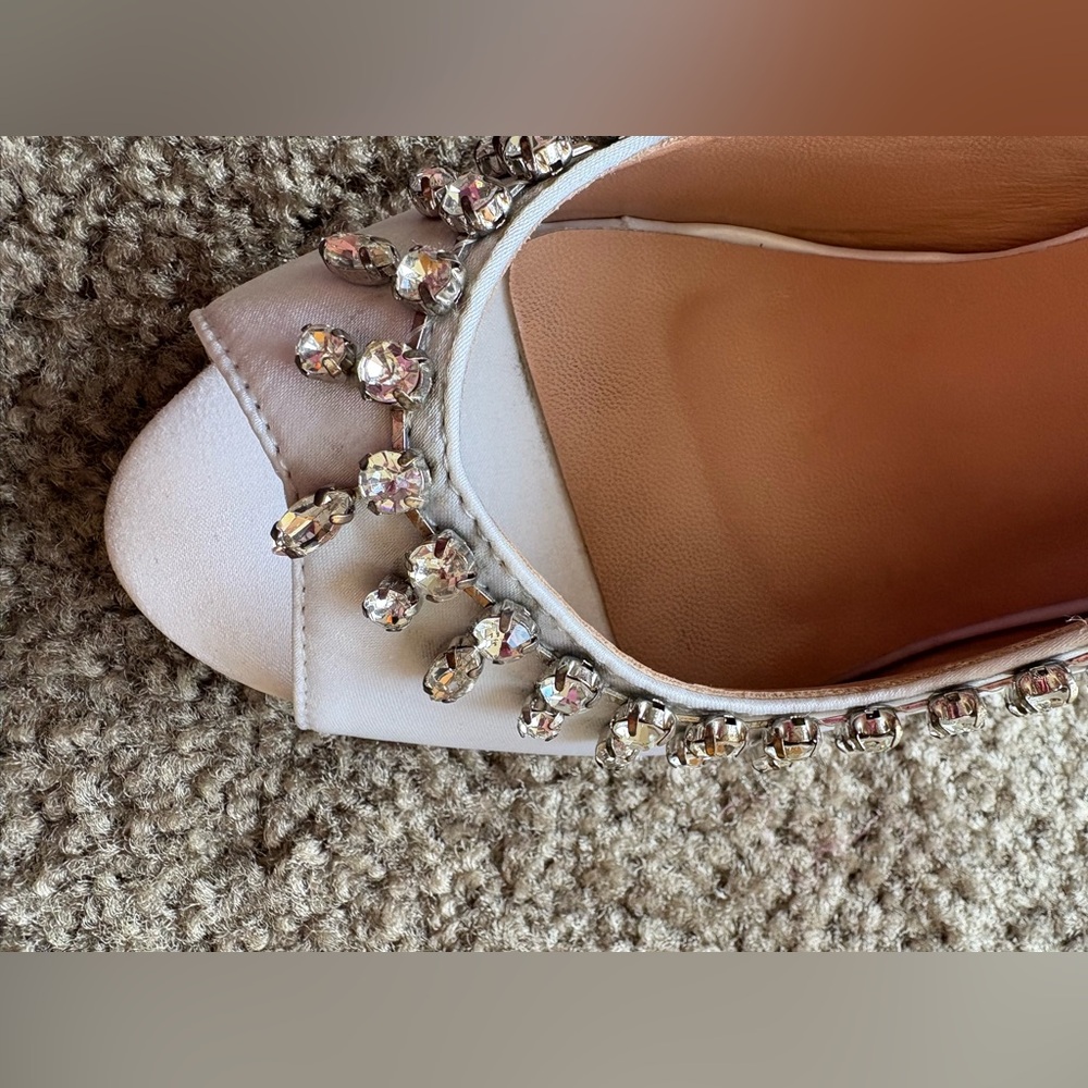 Aquaazzura bridal White-Embellished Women's Heels - Picture 6 of 12